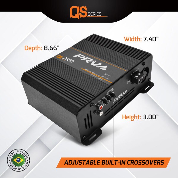 Main product image for PRV Audio QS2000 1 Ohm QS Series 1-Channel Full-Range Amplifier 2000W 294-3556